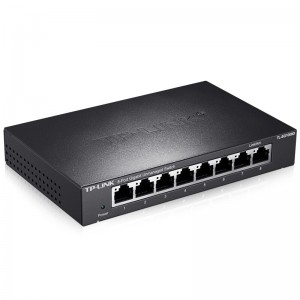 TP-LINK TL-SG1008D 8口全千兆交换机 企业级交换器 监控网络网线分线器 分流器 金属机身 家用企业办公