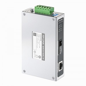 TP-LINK 20公里千兆单模单纤光模块SC-RJ45光电转换器工业级导轨式光纤收发器[MC311A-20工业级单只
