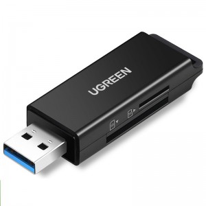 绿联读卡器多功能二合一usb3.0高速sd/tf内存大小卡手机电脑车载小型otg转换器适用尼康佳能索尼单反相机