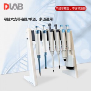 大龙（DLAB）移液器支架 移液枪枪架 线性支架 可挂6支移液器架子