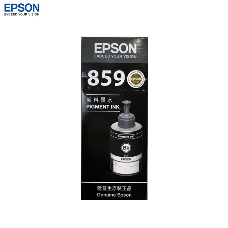 爱普生T859墨水黑色原装T8591墨水(适用M105/M205/L605/L655/L1455喷墨打印机)