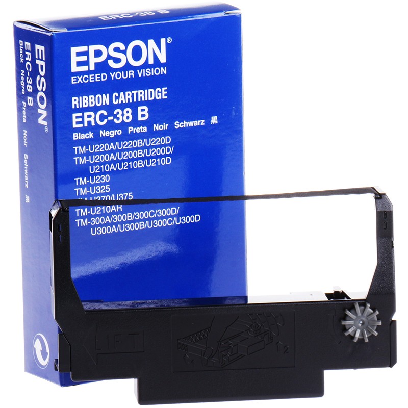 爱普生(EPSON)ERC-38B色带 U200D U220A U220B TM-U200A U288 U200B 爱普生色带架ERC-38B