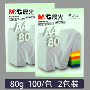 晨光(M&G)APYVPB0239复印纸2包 A4/80g/100张打印纸