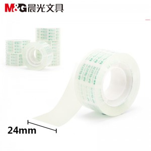 晨光(M&G)AJD97325透明胶带6卷/筒 24mm*30y 小胶带 胶布胶纸 封箱器胶带 胶卷