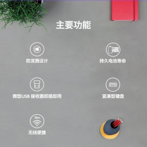 罗技MK240 Nano无线键盘鼠标套装办公专用薄膜USB小便携式紧凑型