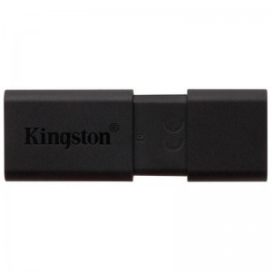 金士顿(Kingston)DT100G3 64GB USB3.0 U盘 黑色 商务滑盖 高速便捷