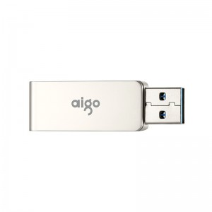 爱国者(AIGO) 高速USB3.0 传输U330精耀 全金属旋转U盘 电脑U盘 车载U盘银色