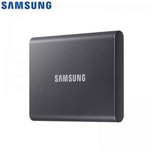 三星(SAMSUNG)  Type-c移动固态硬盘PSSD T7 太空灰 MU-PC1T0T USB 3.2接口 读速高达1050M/S 加密保护 安全便携 三星移动硬盘