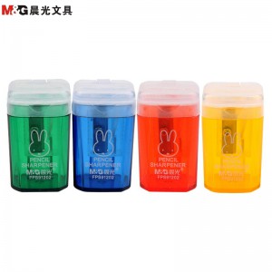 晨光(M&G)FPS91202削笔器 10个装 颜色随机 垃圾桶造型卷笔刀 手动卷笔器 削笔机卷笔刀 转笔刀