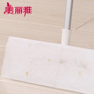 美丽雅 静电除尘拖把地板干巾湿巾吸尘擦地懒人免洗 除尘纸组合装(送拖把)