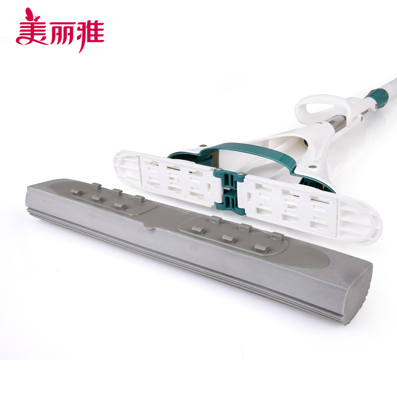 美丽雅 大器胶棉拖把备件大号胶棉拖头大时代胶棉墩布替换装拖把 大器胶棉备件