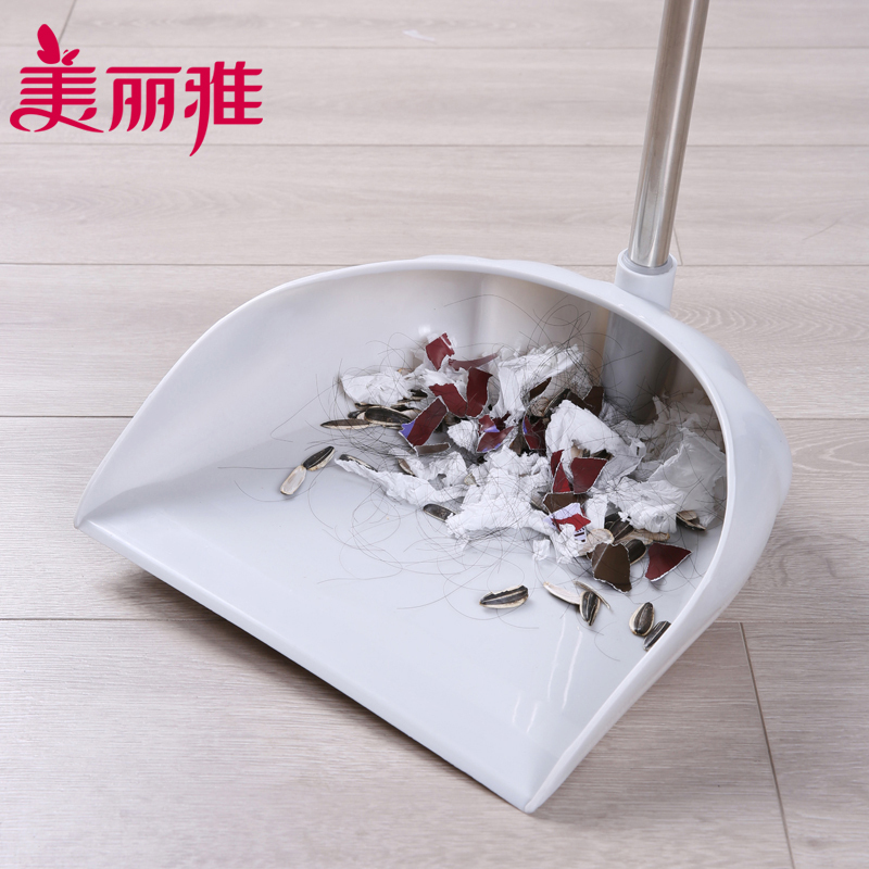 美丽雅 扫把簸箕套装组合软毛笤帚扫地神器捎把免手洗扫帚家用扫把套装 颜色随机