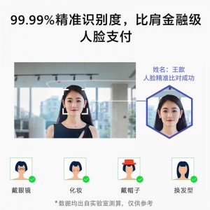 魔点 D2智能人脸云考勤门禁机钉钉动态人脸识别非指纹玻璃门禁系统办公室刷脸测温门禁锁签到打卡机一体机 D2主机（不含门禁配件）
