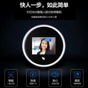 钉钉考勤机W1Xpro 人脸识别异地多上班签到器智能刷脸打卡机蓝牙打卡接网线wifi W1Xpro标配