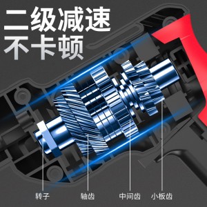 德力西大功率充电冲击锂电钻手持钻多功能家用电动螺丝刀工具套装 12.0v双速塑盒二电一充/豪华礼包