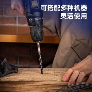 得力(deli)玻璃陶瓷瓷砖钻头套装 打孔专用手电钻开孔器 5件套6mm*5个银黑色(DL-B6005T)2盒/件 1件