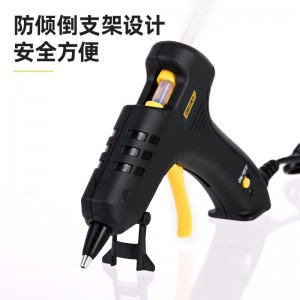 得力(deli)DL390460热熔胶枪套装 手工DIY粘胶枪家用热胶机 40W胶枪+60根透明胶棒+收纳包应急常备