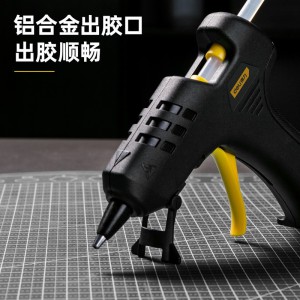 得力(deli)DL390460热熔胶枪套装 手工DIY粘胶枪家用热胶机 40W胶枪+60根透明胶棒+收纳包应急常备