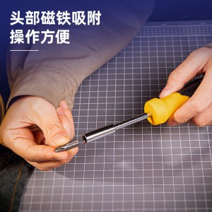得力(deli)DL251303六角批头 6.3mm系列H3×50 S2(10支1盒装)