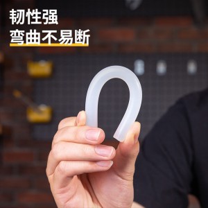 得力(deli)DL390021A高粘性热熔胶枪胶棒胶条 手工胶水透明胶条 白色 11x140mm 21支 2桶装 1件