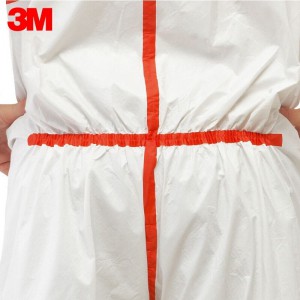 3M连体带帽防尘防疫工作4565yzl防护服日常防护口罩 M
