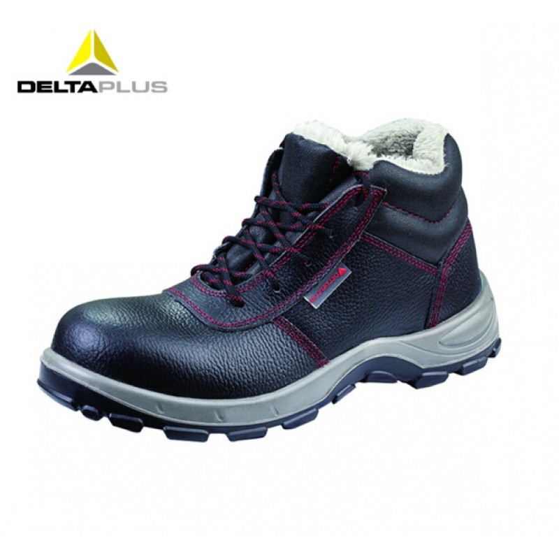 代尔塔301101劳保鞋冬季劳保鞋男保暖钢包头防砸防刺穿工作安全鞋 105加绒防砸防刺绝缘