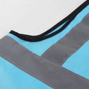 新越昌晖反光马甲反光背心反光服施工骑行交通执勤加厚耐磨反光衣环卫作业反光安全警示工作服FG-B1 蓝色