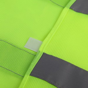 新越昌晖反光马甲反光背心反光服施工骑行交通执勤耐磨透气反光衣环卫作业反光安全警示工作服FG-W1 绿色2件装