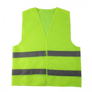 新越昌晖反光马甲反光背心反光服施工骑行交通执勤耐磨透气反光衣环卫作业反光安全警示工作服FG-W1 绿色2件装
