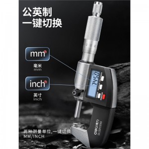 得力(deli)外径千分尺精度0.01高精度数显千分尺测厚仪螺旋测微器工业级 DL9325合金钢0-25mm专业级高精度0.01赠品
