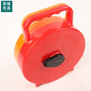 综城优品 CC-090-2-50 手提式警示带 50米 红色警示带 折叠摇把
