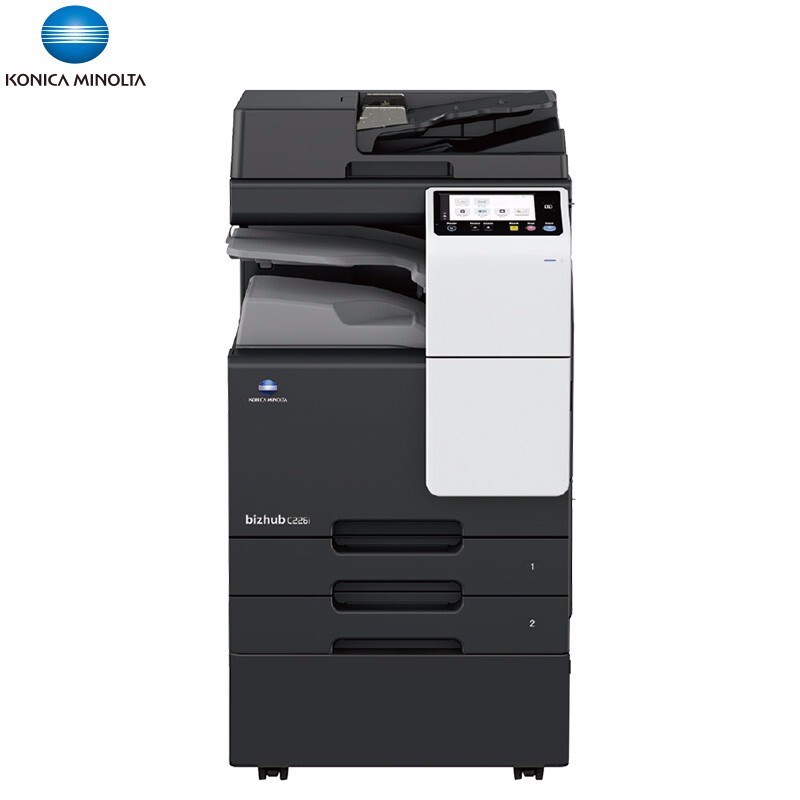 柯尼卡美能达C226i彩色复合机A3A4打印复印扫描彩色打印办公激光多功能一体机标配+输稿器+工作台