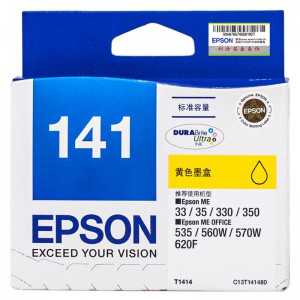 爱普生 T1414 黄色墨盒 C13T141480（适用ME33 35 330 350等）一个