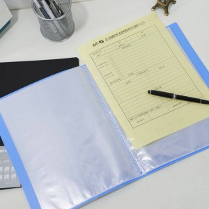 晨光(M&G)文具A4蓝色资料册 ADM95099B 新锐派防水文件插页袋档案册 单个装（80页）