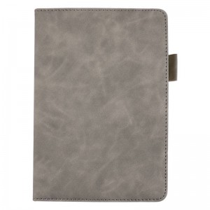 晨光(M&G)文具A5/180张办公笔记本APY1E00A商务皮面本(带笔夹)PU贴面带笔插 单本装（灰色）