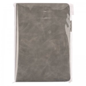 晨光(M&G)文具A5/180张办公笔记本APY1E00A商务皮面本(带笔夹)PU贴面带笔插 单本装（灰色）