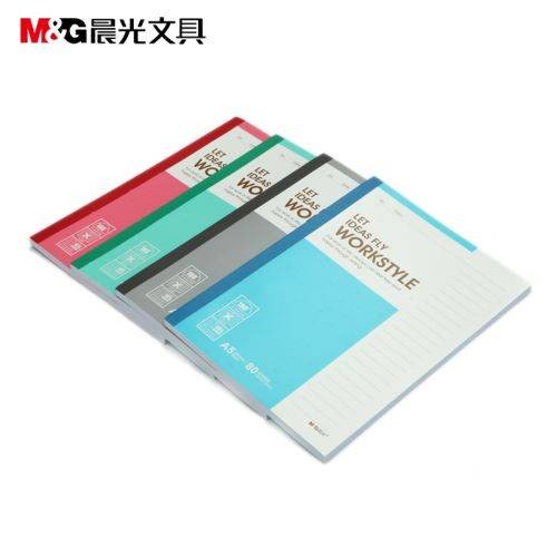 晨光(M&G)文具 A5无线装订本80页商务必备 颜色随机 APYJU411 10本/包