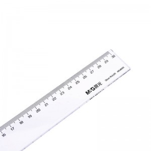 晨光(M&G)文具30cm透明塑料绘图直尺 办公制图刻度尺子 单把装 ARL96005