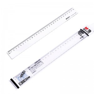 晨光(M&G)文具30cm透明塑料绘图直尺 办公制图刻度尺子 单把装 ARL96005