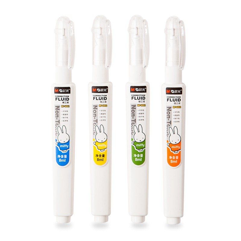 晨光 8ml便携修正液 学生开学涂改液 改正液 米菲系列修正笔 24支/盒 MF6002 单支装