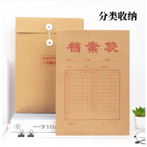 晨光(M&G)文具 20个装A4/175g 高档牛皮纸档案袋 文件袋 大容量资料袋 APYRAP01