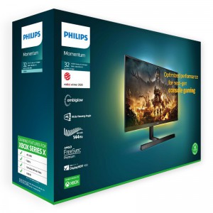 飞利浦显示器329M1RVE 31.5英寸 4K 144Hz 1ms IPS HDR400 一台