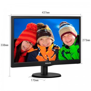 飞利浦（PHILIPS）显示器 193V5LSB25 18.5英寸 DVI+VGA双接口 可壁挂