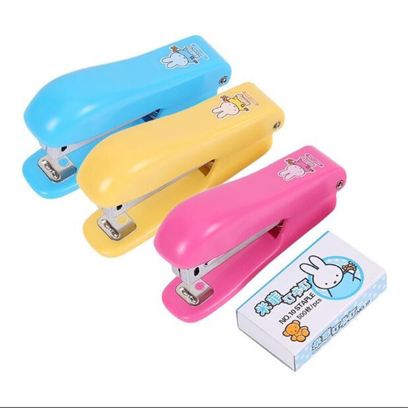 晨光 省力订书机 订书器套装 10/12号 颜色随机 多款可选 91626 10号米菲套装 一套