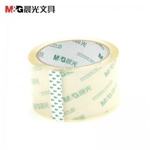 晨光(M&G)高透明封箱胶带高粘度打包胶带米黄色宽 高透60MM*60Y 5卷/筒 AJD97341