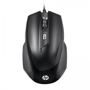 惠普（HP） 有线鼠标 商务办公家用经典左右手通用对称鼠标有线 电脑笔记本USB接口即插即用 M150黑色