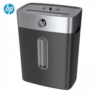 惠普（HP）4级保密办公家用碎纸机文件粉碎机 （单次5张 连续碎5分钟 15L 可碎卡碎钉 智能人机交互）B1505CC