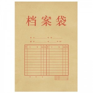 得力(deli)5953档案盒 10只A4混浆牛皮纸档案袋 175g侧宽4cm文件资料袋