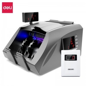 得力(deli)3910S点验钞机2019年新版人民币验钞点钞机 银行专用国标B类三屏语音家用商用数钱机