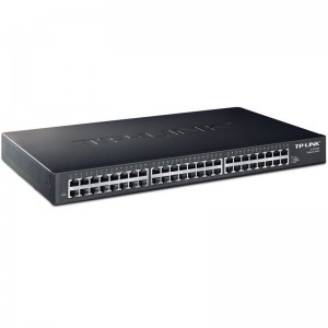TP-LINK 48口全千兆非网管交换机 企业级交换器 监控网络网线分线器 分流器 TL-SG1048